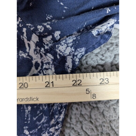 Frank & Oak Rue St-Viateur Men's Button Down Collared Shirt Med Blue Speckled - Picture 9 of 9